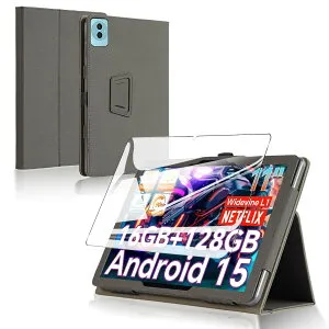 For Teclast P50AI/DOOGEE U11/DOOGEE U11 Pro ケース フィルム セット DOOGEE U11/DOOGEE U11 Pro タブレット 11インチ 用 保護ケース ガラスフィルム 軽量 カバー 角度調整 上質PU製 汚れ防止 全方位カバー 耐衝