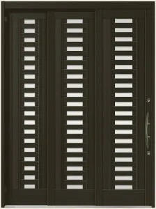 エレンゼ K6 16型 / アルミ色 袖付2枚引 ランマなし 26022 W：2,604mm × H：2,280mm 玄関 引き戸 LIXIL リクシル TOSTEM トステム