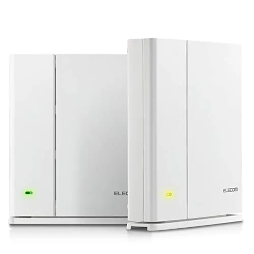 エレコム メッシュ WiFiルーター 無線LAN 親機＋中継器セット 11ac 1733＋800Mbps IPv6（IPoE）対応 日本メーカー WMC-2HC-W