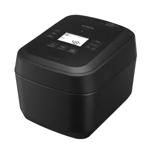 日立 炊飯器 RZ-W100JM-K ふっくら御膳 圧力＆スチームIH 色漆黒 蒸気カット rzw100jm 5.5合炊き 日本製 新品 メーカー保証1年 HITACHI 母の日