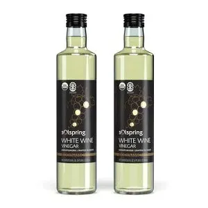 Solspring Biodynamic White Wine Vinegar, 16.9 Fl. Oz. (500 mL), Unpasteurized, Crafted In Greece, Certified USDA Organic, Regenerative, Vegan, Gluten Free, Soy Free, Dr. Mercola
