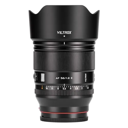 VILTROX AF 56mm F1.2 PRO E レンズ 大口径f/1.2 ソニー Eマウント用 APS-C 単焦点レンズ HyperVCMフォーカスモーター Sony αカメラに対応 中望遠 交換レンズ