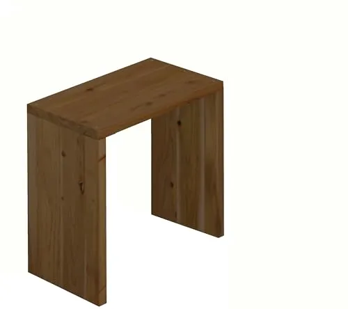 WOODPRO コの字 シェルフ 幅40cm 高さ50cm 奥行30cm マロン色 完成品 国産杉 板厚2.8cm オープンラック ディスプレイ キッチン 棚 押し入れ収納 サイドテーブル プリンター台 受注生産