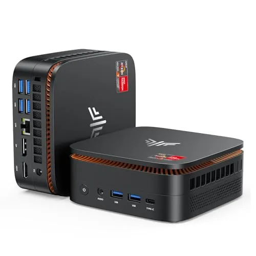 KAMRUI ミニゲーミングPC、AMD Ryzen 7 Pro 5875U、16GB DDR4 512GB M.2 SSD Mini PC(8C/16T、最大4.5GHz)、16MB L3スマートキャッシュ、HDMI/USB3.2 Gen2 Type-C