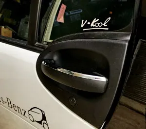 メルセデス ベンツ smart スマート フォーツー スマートフォーツー W451 （2007 ? 2014年）メッキ ドア カバー ドアハンドル カバー ガーニッシュ プロテクター ノブ FOR TOW