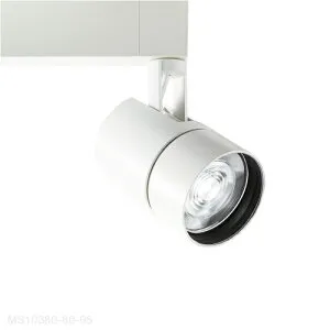 MAXRAY TAURUS L 3000Lm TYPE（スポットライト） 本体色ホワイト(白) LED内蔵 3500K(温白色) 全光束2763lm 配光：狭角 配線ダクトレール用 MS10380-80-95
