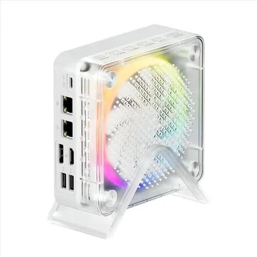 FIREBAT ミニゲーミングPCコンピューター【MN56】AMD Ryzen 7 8745HS(8C/16T、最大4.9GHz)、32GB(2x16GB) DDR5 1TB PCIe 4.0 SSD、小型ミニデスクトップコンピューター、4Kトリプルディス