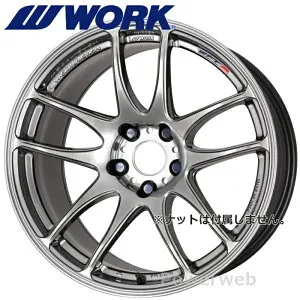 [ホイールのみ単品4本セット] WORK EMOTION CR Kiwami 18インチ×9.5J PCD：100 穴数：5 インセット：38 グリミットシルバー (GTS) ワーク エモーション CR 極 キワミ