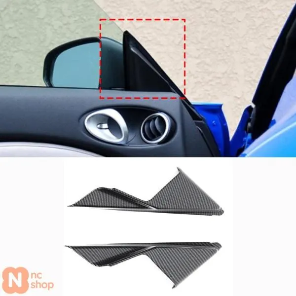 【並行輸入品】カーフロントドアウィンドウ Aピラー インナートライアングルピラー コラムカバー トリム ステッカー 日産 370Z Z34 2009-2020