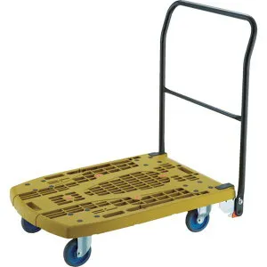 【メーカー在庫あり】 MPK906F2JOG 樹脂台車 カルティオビッグフラット 回転 900X600 4輪自在 オリーブ MPK-906F2J-OG HD店