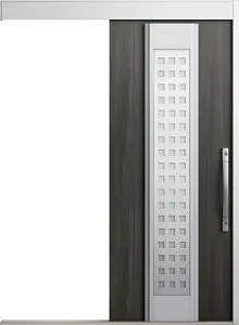 エルムーブ2 一本引き L81型 セレクトカラー カザスプラス仕様 採風デザイン 呼称：166 W：1,660mm × H：2,150mm スライディングドア LIXIL TOSTEM