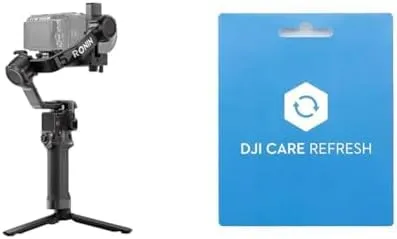 DJI RS 5 + DJI RS 5 Care 2年版延長プレミアムサポー Canon/Sony/Panasonic/Nikon/Fujifilmカメラ用ジンバルスタビライザー 微調整ノブ 第2世代 自動軸ロック クイックオープン三脚 新しいZ軸インジケ