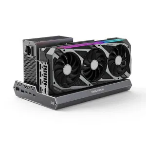 MINISFORUMDEG2外付けGPUドッキングステーション|Oculink+USB4V2(TBT5対応)|2.5GbEポート/USB3.2ポート/M.2スロット搭載