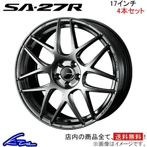 ライズ A200系 アルミホイール ウェッズ ウェッズスポーツ SA-27R 0074207 weds ウエッズ WedsSport SA27R 17インチ 4穴 +42 インセット42 RAIZE 車用ホイール 1本 4本セット 1台分 一台分 1枚 4枚【店頭受取対