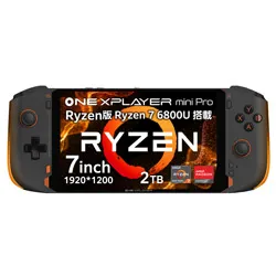 ONENETBOOKTECHNOLOGY ONEXMRP-B20R ポータブルゲーミングPC ONEXPLAYER mini Pro Ryzen版 ブラック＆オレンジ ［7.0型 /Windows11 Home /AMD Ryzen 7 /メモリ：32GB