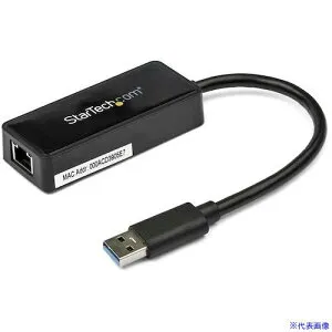 ■スターテック LANアダプター/USB 3.0/1xRJ45/10/100/1000Mbps/1xUSB-A/BK USB31000SPTB(4929796)[法人・事業所限定][外直送元]