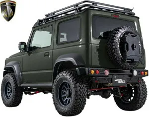 【M's】スズキ JB74W ジムニー シエラ (2018y-) AIMGAIN MUDRON ADVENTURE リアバンパー type1 ＋ バンパーエクステンション エイムゲイン マッドロン アドヴェンチャー エアロ セット パーツ 部品 社外 外