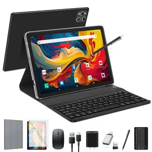 タブレット2024新登場 2in1タブレットAndroidタブレット10インチWiFi モーデル16GB(8+8)RAM 128GB ROM 1TB拡張 5G+2.4GWiFi 8コアCPU 7000mAhバッテリー 1280*800ディスプレイ 13MP+8MP デュアルカメラ BT5.0/ GPS/GMS,PSE