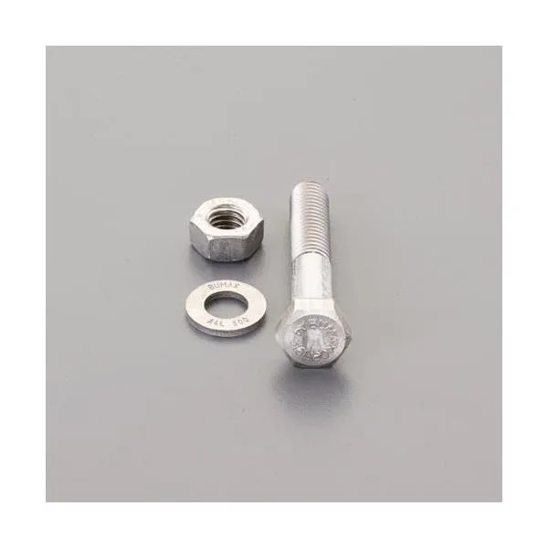 エスコ ESCO 【個人宅不可】 M20x 80mm強力六角ボルト（SUS/ナットワッシャ付半ネジ EA949DT-2003 [2-1609866]