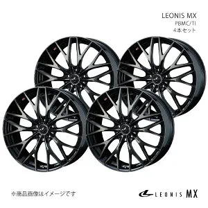 LEONIS MX ヤリス A10系(GRヤリス/RC) ホイール 4本セット 0037420×4 【17×7.0J 5-114.3 INSET42 パールブラックミラー】