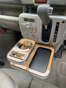 日本製 センターテーブル スズキ エブリィワゴン / EVERYWAGON DA17W/DA17V 2015.02～ 【 ドリンクホルダー フロントテーブル ナビ カウンター インテリア カー用品 キャンプ 内装 モニター 携帯 ス