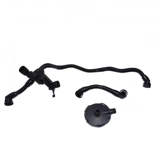 エンジンテーククランクケースブリーザー ホースクランクケースベント バルブ アウディ A4 A6 A8 A8 アバント クワトロ 3pcs hose valve set AL-CC-2122 AL
