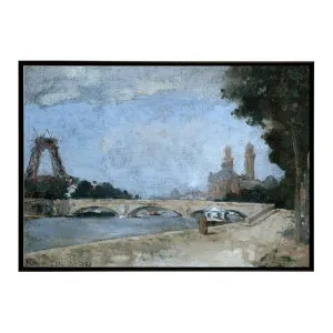 世界の古い絵画 レトロポスター デジタルリマスターLa Tour Eiffel en construction vue du quai de la Conference インテリア a0 a1 a2 a3 a4 b4 b0 b1 b2 b3作品 油絵 水彩画 おしゃれ モダン シンプル お洒落【bn-poste