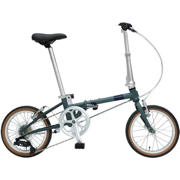 DAHON INTERNATIONAL (ダホンインターナショナル) Boardwalk 16 フォールディングバイク Matt Grayish Green [折り畳み自転車 16インチ 7段変速]