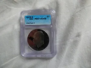 1976 S $1 IKE ドル（シルバー）、ICG PR 67 DCAM