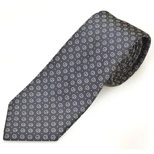 GIORGIO ARMANI ジョルジオ アルマーニ ネクタイ メンズ ブランドロゴ柄シルクネクタイ(サイズ剣幅8cm)ega24s003 3R915-11644 11644 LONDON FOG