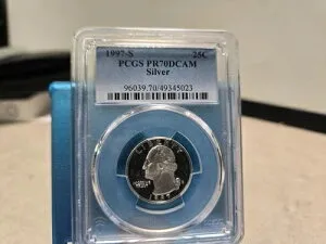 1997-S 25C PCGS PR70DCAM シルバー 25C ワシントン クォーター #1