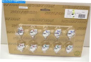 クロームパーツ Highway Hawk 03-103 Chrome Skull Bolts 10ピースセットSZ M6 NOS Highway Hawk 03-103 Chrome Skull Bolts 10 Piece Set SZ M6 NOS【並行輸入品】