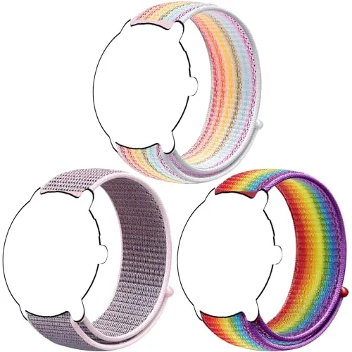 Harikiri 18mm ナイロンバンド Garmin Venu 3S/Venu 2S/Vivoactive 4S/Vicomove 3S/Active S/Forerunner 265S/255S/255S Music、Fossil レディース Gen