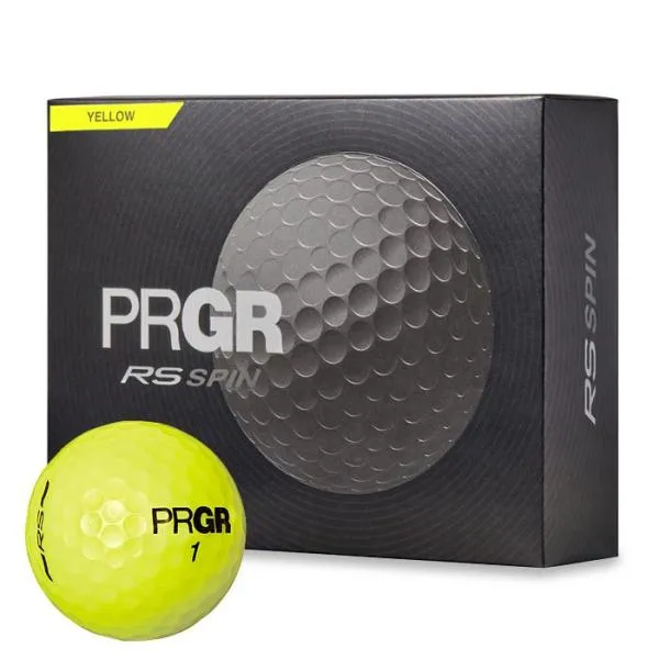 2024年モデル PRGR プロギア RS SPIN RSスピン ゴルフボール 1ダース（12球入り） イエロー ゴルフ