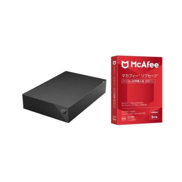 HD-SGDA6U3-B Seagate製ドライブ内蔵 CMR方式採用 HDD 6TB + マカフィー リブセーフ 3年 同時購入版