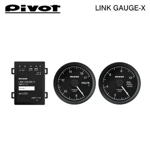 PIVOT ピボット リンクゲージX OBDユニット/電圧計/油圧計/センサーアダプター 4点セット スペーシアギア MK53S H29.12～ R06A (T/C)