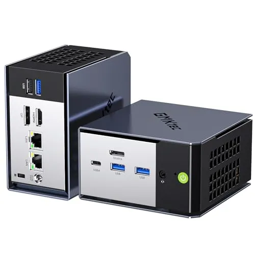 GMKtec ミニPC 高性能 AMD Ryzen 7 7735HS（8C/16T 最大4.75GHz）32GB LPDDR5 1TB SSD 小型デスクトップPC ゲーミング対応 OCuLink USB4 デュアル2.5GbE LAN HDMI USB-