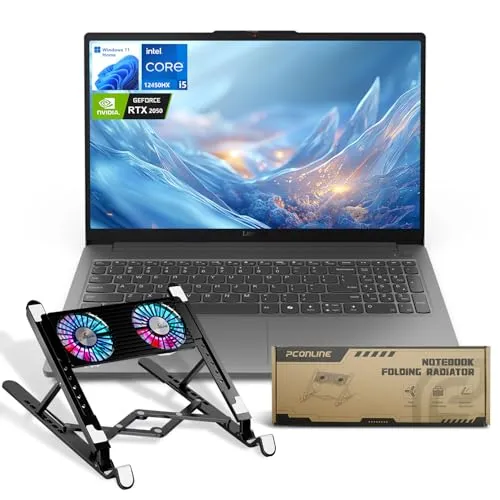 Lenovo LOQ AI搭載ゲーミングノートパソコン 15.6 FHD 144Hz Intel i5-12450HX NVIDIA GeForce RTX 2050 32GB DDR5 RAM 1TB SSD タッチパッド PCOノートブック折りたたみ式