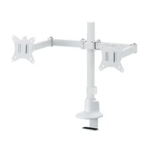 【P5S】サンワサプライ モニターアーム(デュアル・ロングアーム・薄型ショートクランプ・ホ)(CR-LAC216W) メーカー在庫品