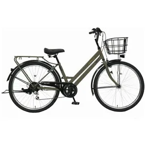 【エントリーで最大全額ポイント還元｜5/6まで】 丸石サイクル｜Maruishi Cycle 自転車 グラウス マットミリタリー FATP266RZ [外装6段 /26インチ]【キャンセル・返品不可】 【代金引換配送不可】