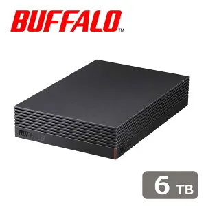 バッファロー｜BUFFALO USB 3.2(Gen1)対応 パソコン＆テレビ録画用 外付けハードディスク 6TB HD-EDS6U3-BE