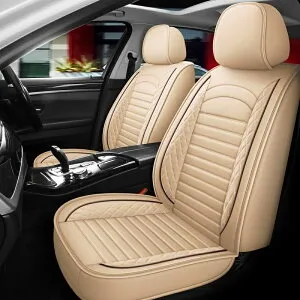 シートカバー 車 メルセデス・ベンツ C55 AMG W203 レザー 運転席 助手席 前席セット 被せるだけ 選べる5色 TANE C