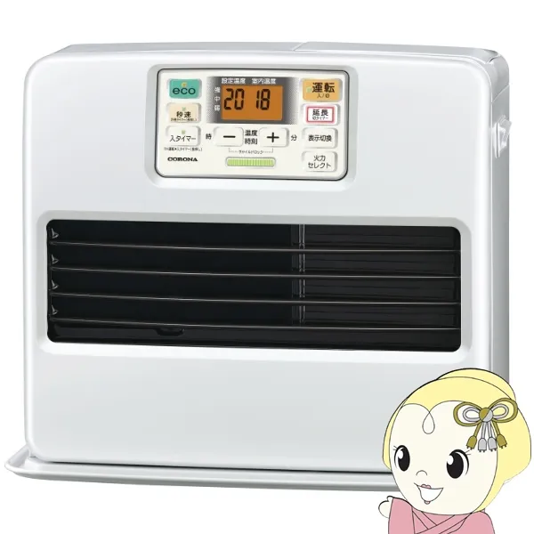コロナ 石油ファンヒーター FH-ST5725BY-W STシリーズ 木造15畳/鉄筋20畳 パールホワイト 省エネ おしゃれ 石油ストーブ