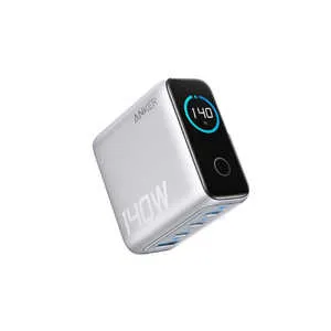 アンカー Anker Japan Charger (140W 4 Ports) with USB-C ＆ USB-C ケーブル ［4ポート / USB Power Delivery対応］ シルバー B2697N41