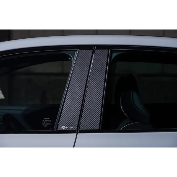 クラウンクロスオーバー TZSH35/AZSH35 ピラーパネル カーボン柄ブラック仕様 AES製 2951-9140 M'z SPEED CROSS LINE