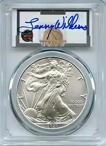 2021 (P) $1 アメリカン シルバー イーグル タイプ 1 PCGS MS70 FDOI レニー ウィルケンズ HOF