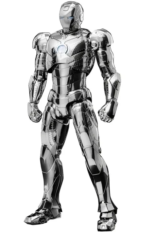 threezero(スリーゼロ) 新品 フィギュア DLX Iron Man Mark 2 (Chrome Edition)-DLX アイアンマン・マーク2(クローム・エディション)-「マーベル・スタジオ： インフィニティ・サーガ」 1/12 アクションフィギュア