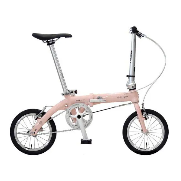 DAHON INTERNATIONAL Dove super light ダヴスーパーライト フォールディングバイク 14インチ アルミフレーム Peach ピーチ 折りたたみ自転車