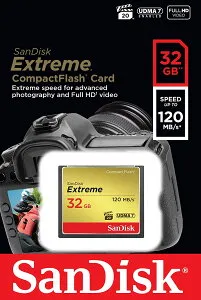 SSanDisk サンディスク Extreme CF コンパクトフラッシュ SDCFXSB-032G-G46【ネコポス便配送制限 6点まで】