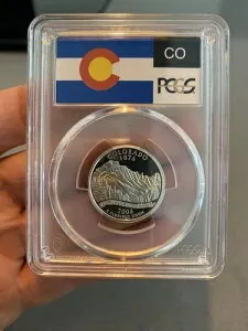 2006-S 25セント コロラド州 クォーター コイン PCGS PR69 DCAM 90% シルバー